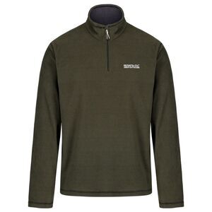 Regatta Great Outdoors Mens Thompson Half Zip Fleece Top / Dark Khaki